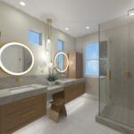 Contemporary master bathroom